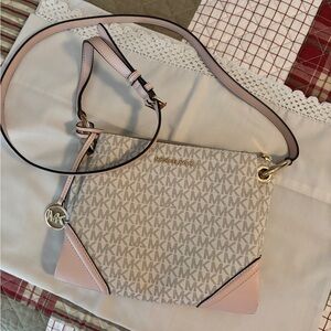 Michael Kors Blush and Cream Crossbody Bag